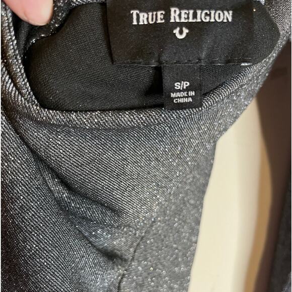 True Religion Silver Bodysuit with Chained Back Size:Small - Picture 5 of 6